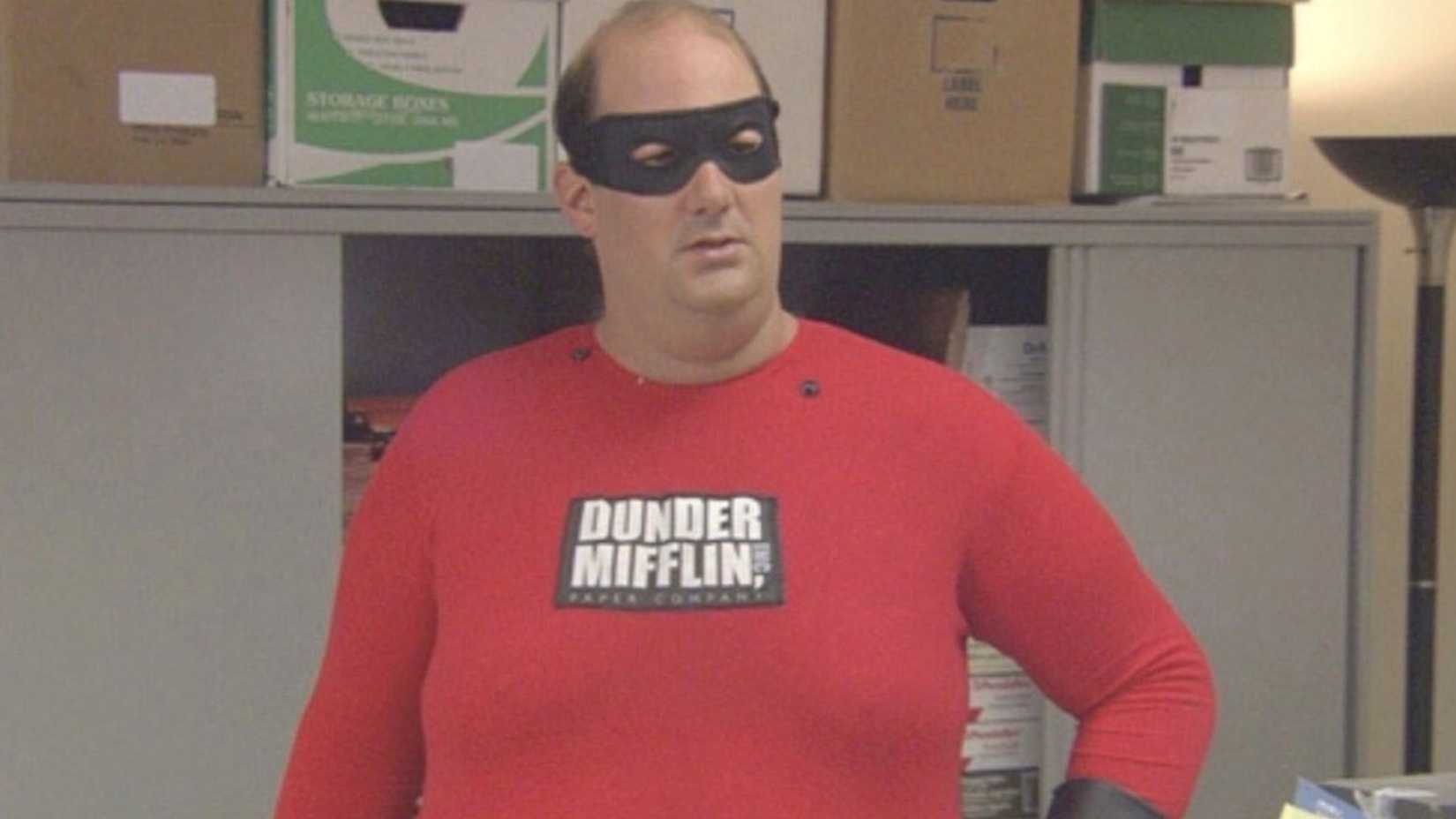 Brian Baumgartner as Kevin Malone as Mr. Incredible in The Office