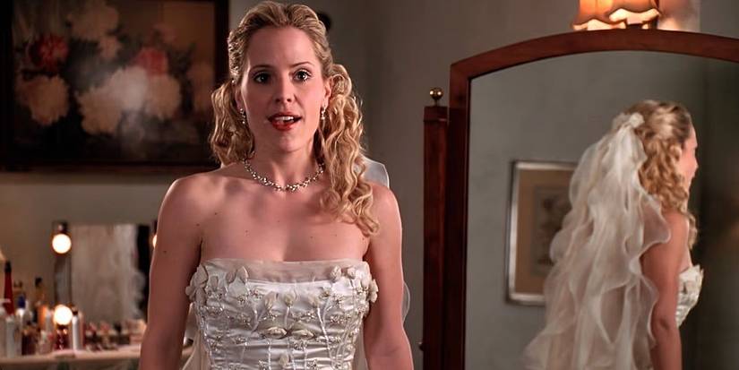 Anya in her wedding dress in Buffy the Vampire Slayer Hell's Bells