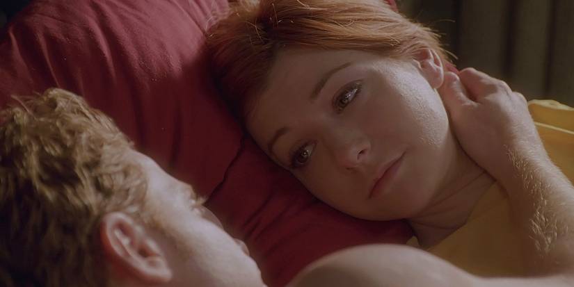 Oz and Willow are in bed in Buffy the Vampire Slayer - Wild at Heart