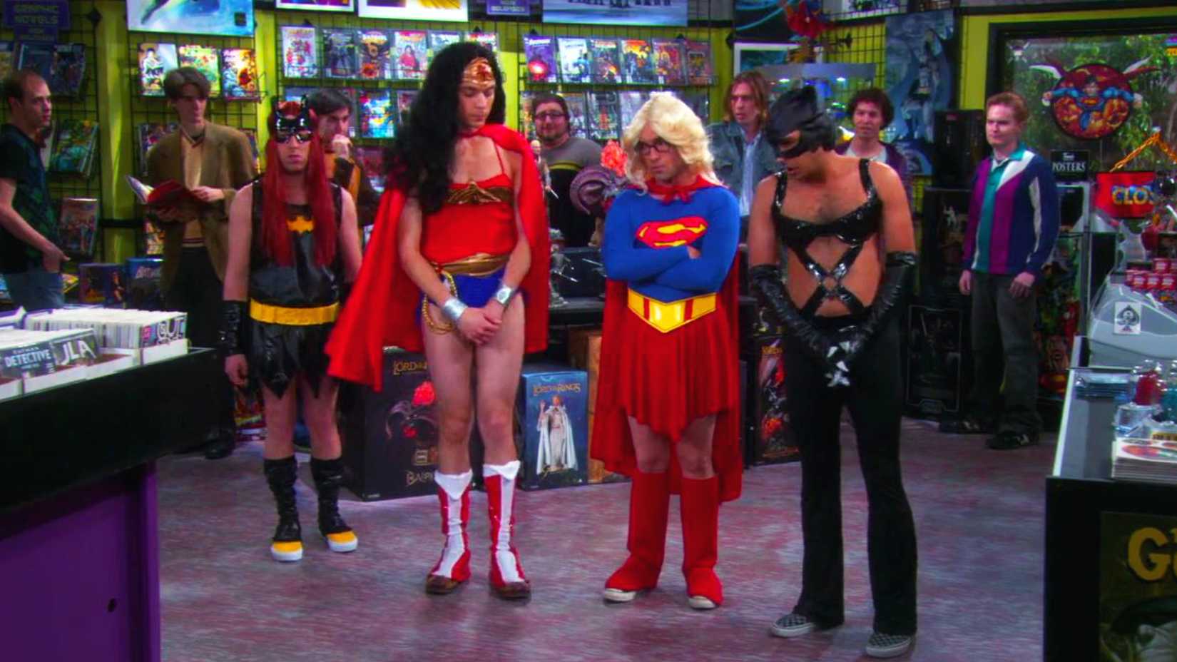 The Big Bang Theory cast playing DC's female characters