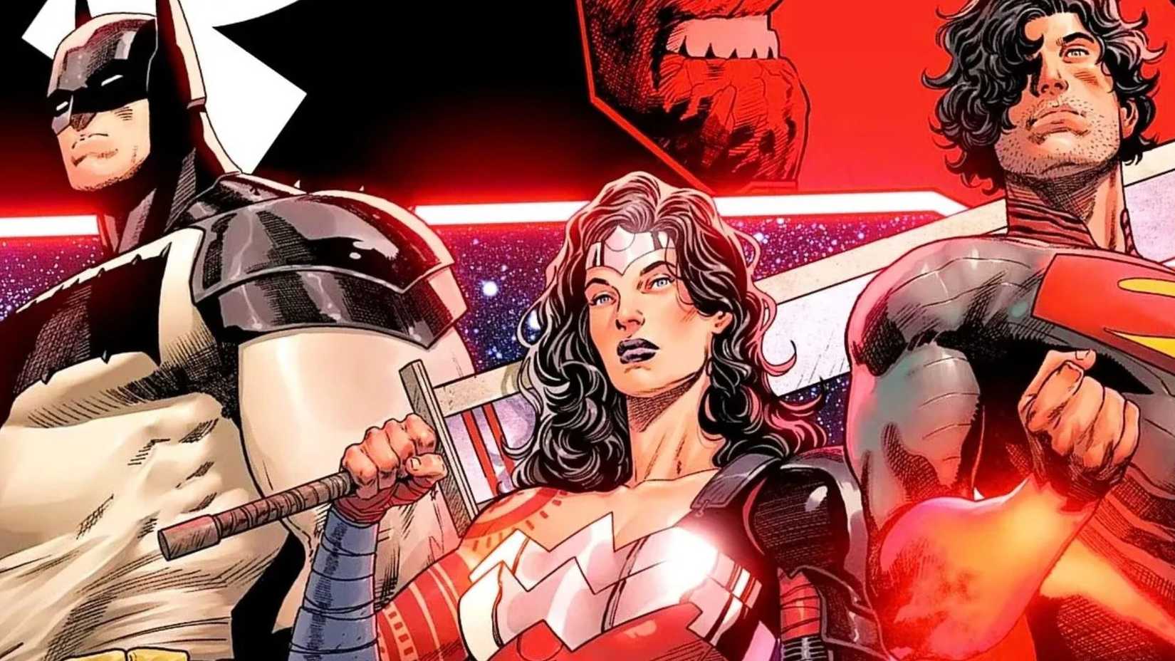 Absolute Batman, Superman, and Wonder Woman