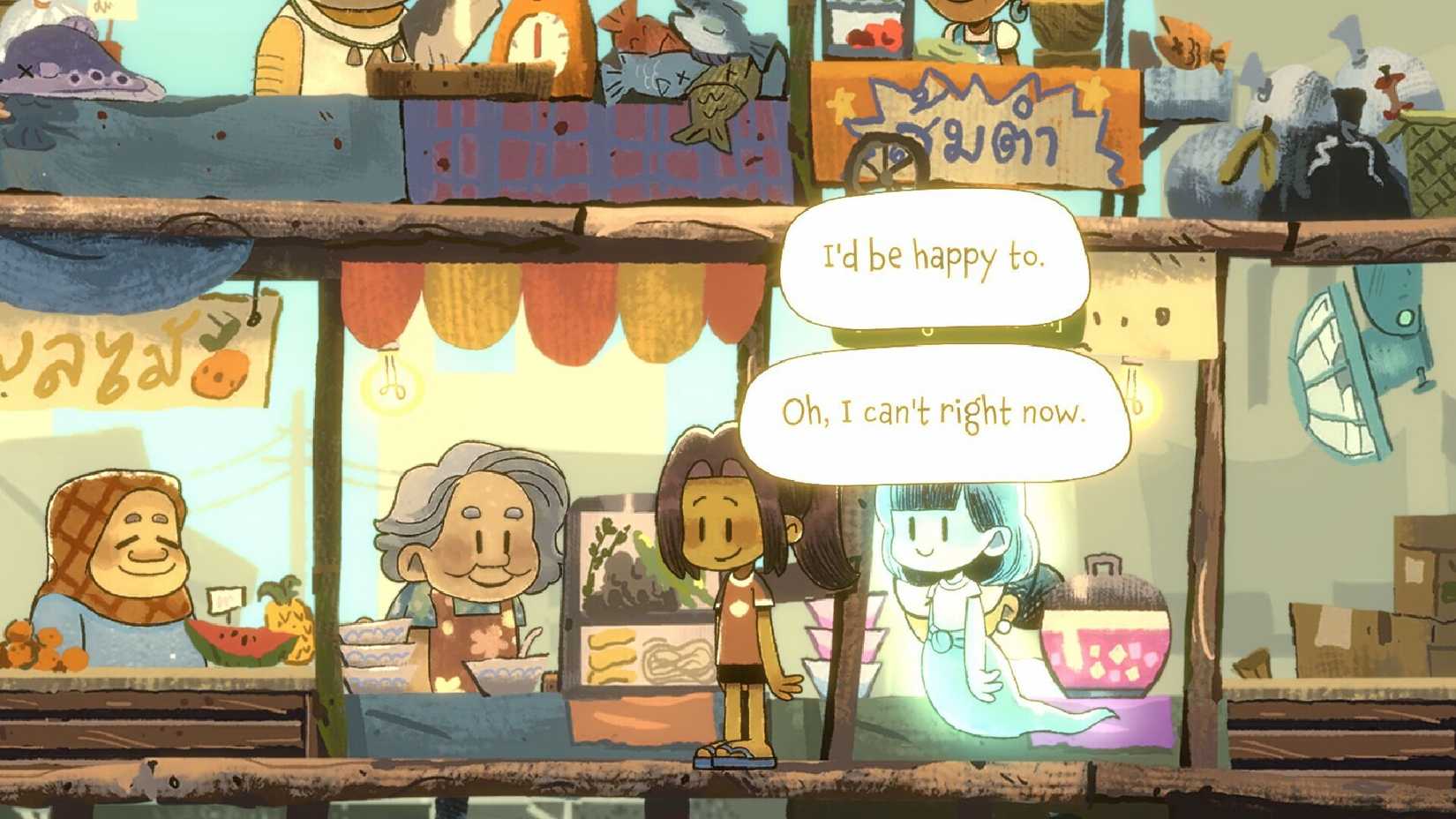 explore the peaceful village of Dancing with Ghosts