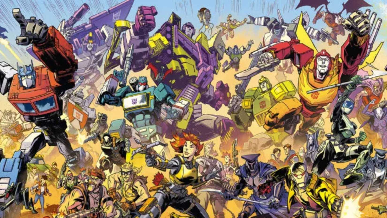 The Transformrs, G.I. Joe and Void Rivals characters in the Energon Universe comics.