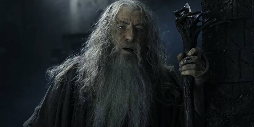 Gandalf learning that Frodo Baggins is alive in The Lord of the Rings: The Fellowship of the Ring