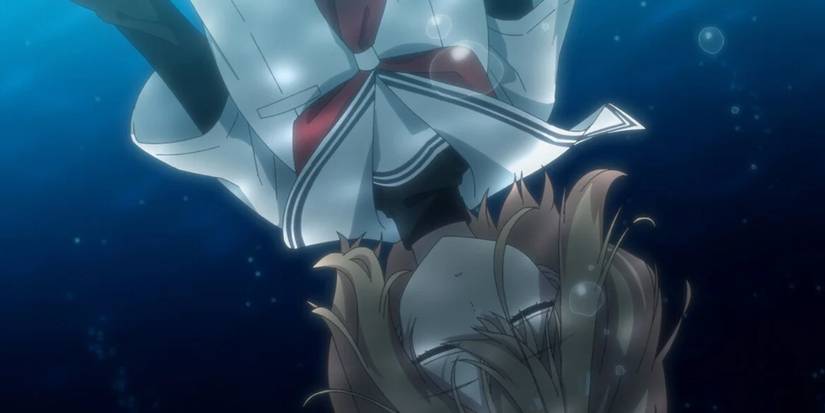 Hinako goes down the water in This Monster Wants to Eat Me