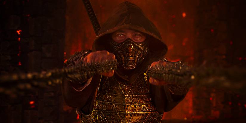 Hiroyuki Sanada nel ruolo di Hanzo Hasashi-Scorpione in Mortal Kombat II