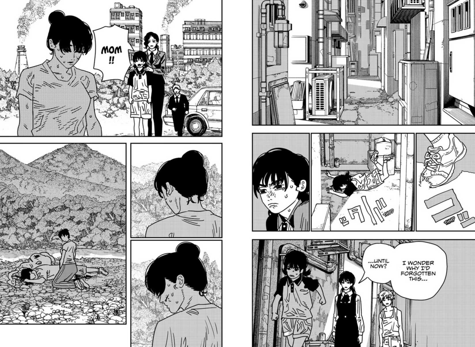 Asa Mitaka Remembers How Her Mother Killed Her Father in Chainsaw Man 217