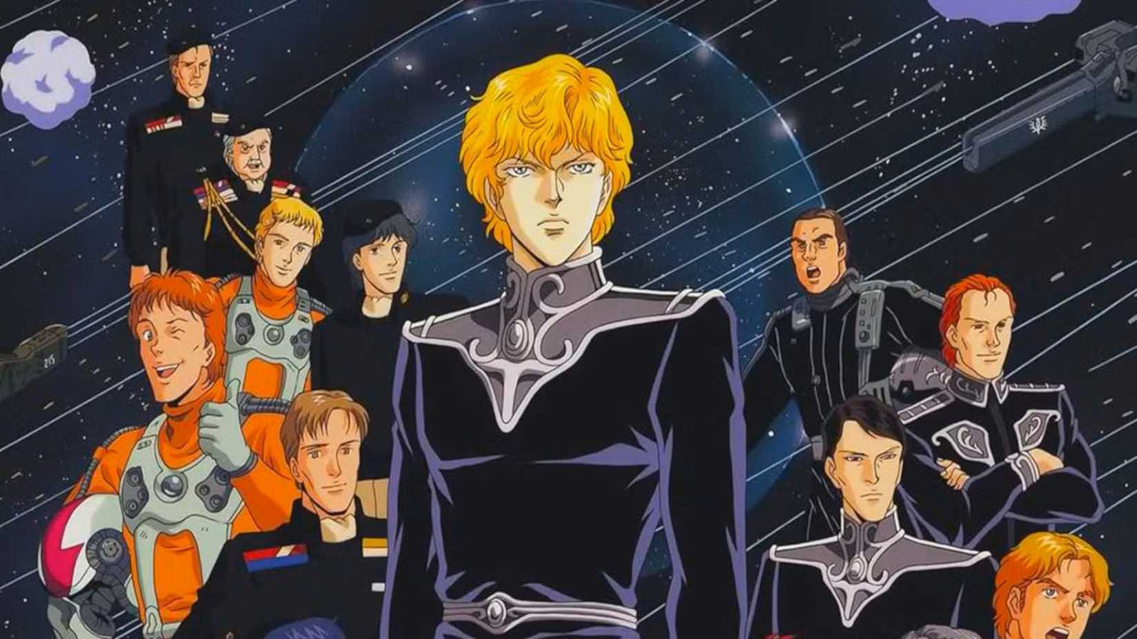 Reinhard and Yang with their forces in Legend of the Galactic Heroes.