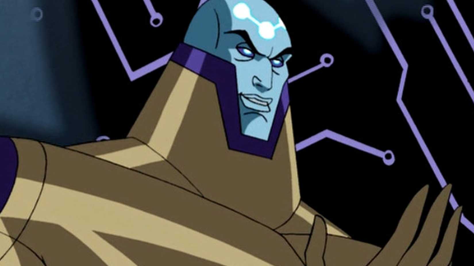 Lex Luthor merged with Brainiac de Justice League Unlimited