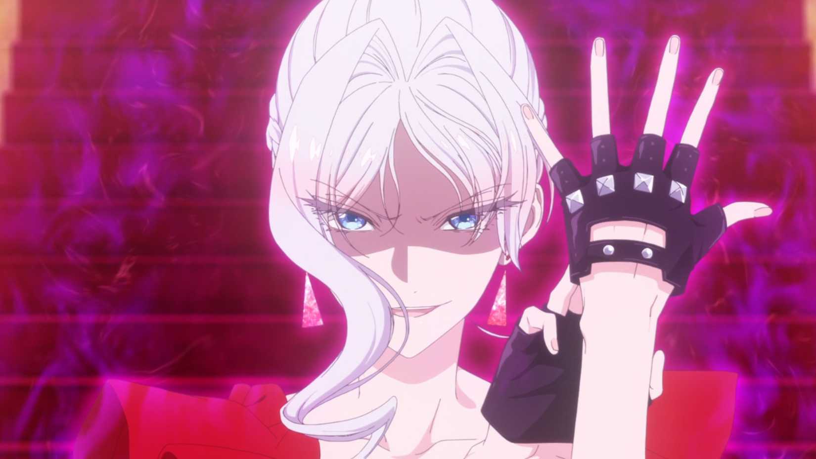 The protagonist of Can I Ask One Last Thing, Scarelt, puts on her biker gloves.