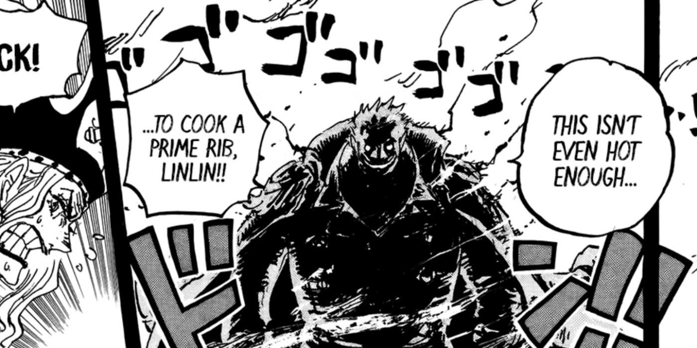 Garp terrifies Big Mom during the God Valley incident in the One Piece manga