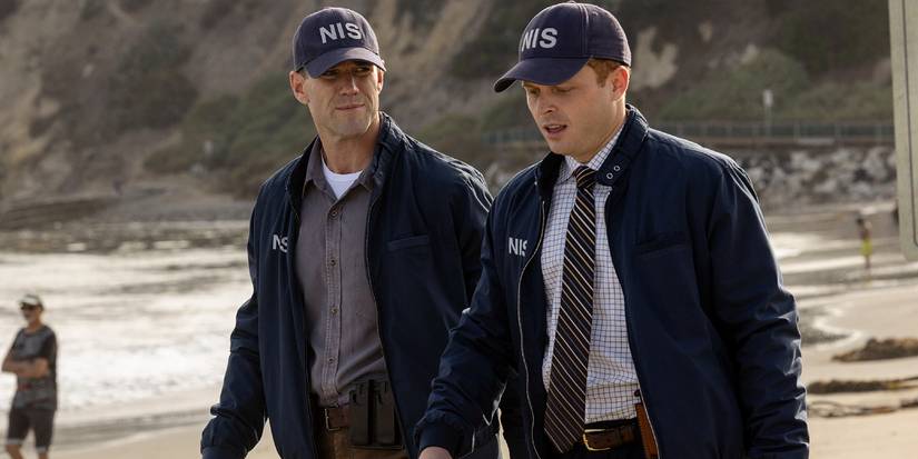 Gibbs and Randy investigate a dead body on the beach in NCIS: ORIGINS “Who by Fire”