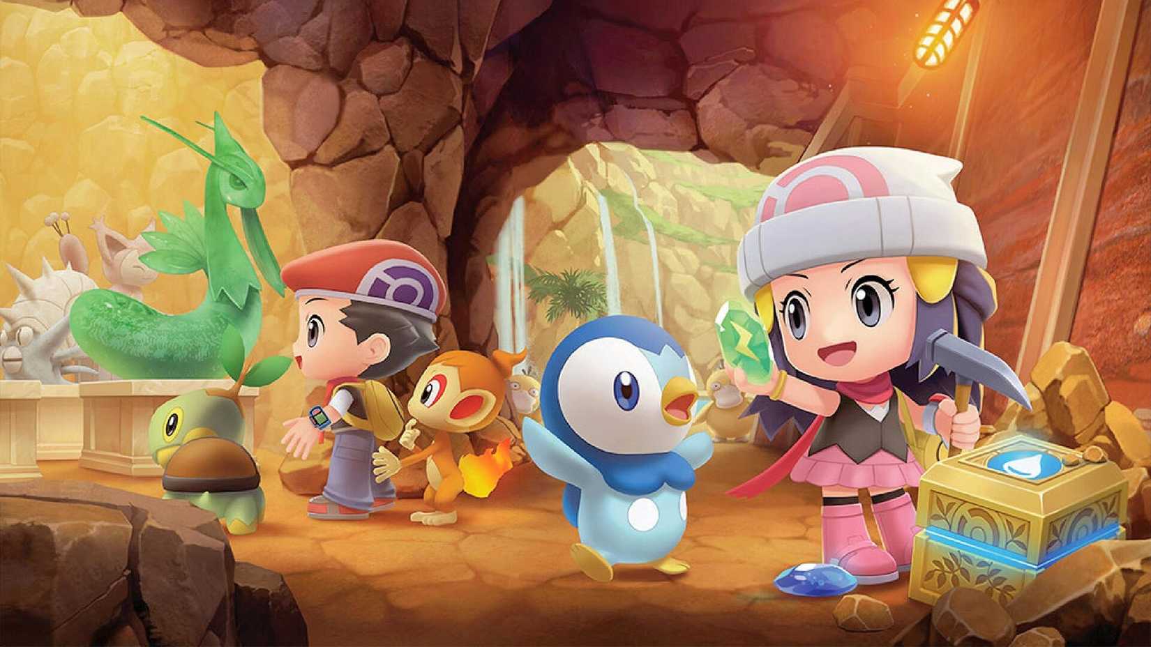 Pokemon Brilliant Diamond and Shining Pearl key art