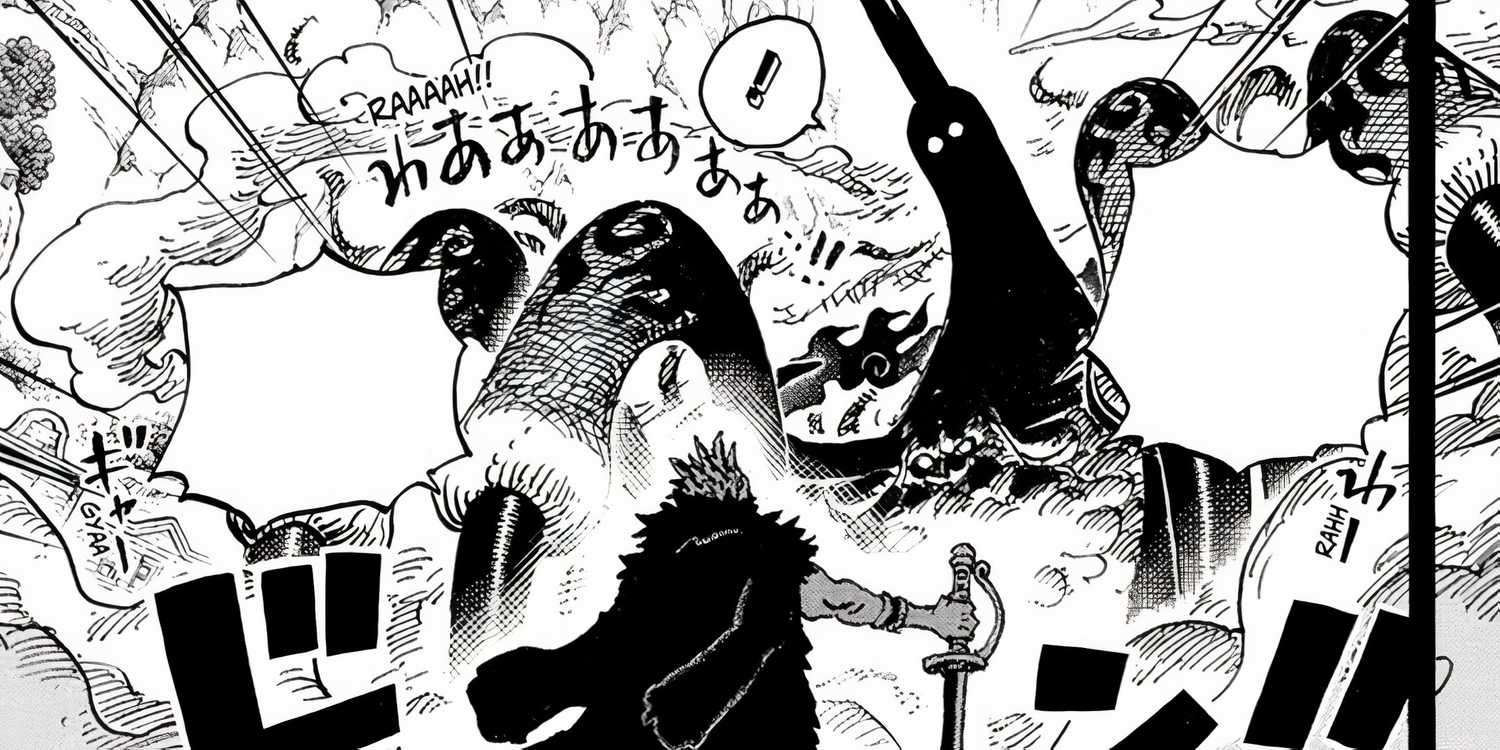 Rocks D. Xebec yells at Imu and Saturn's combined form in One Piece Chapter 1163