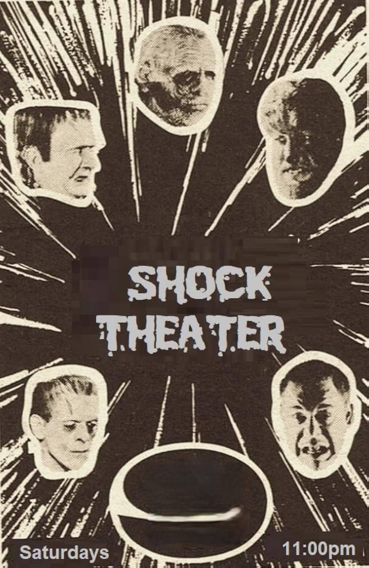 An advertisement for Shock Theater