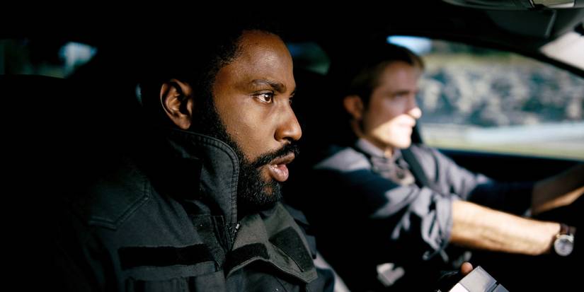 TENET, from left: John David Washington, Robert Pattinson, 2020. 