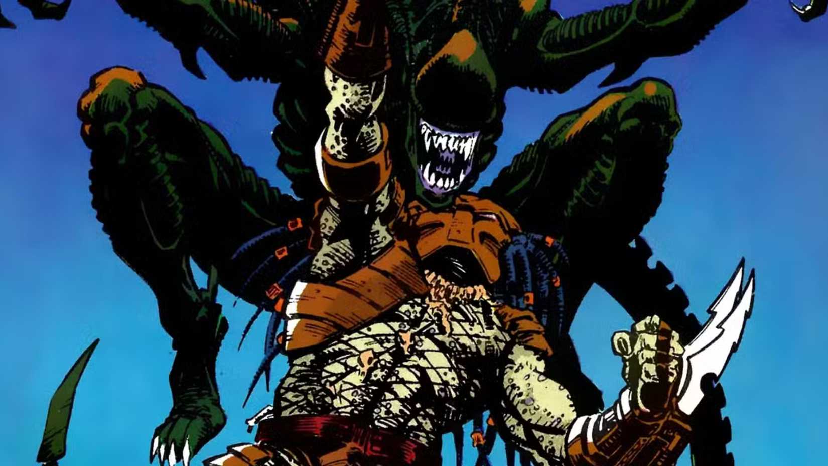Xenomorph e Yautja dos quadrinhos Aliens vs Predator