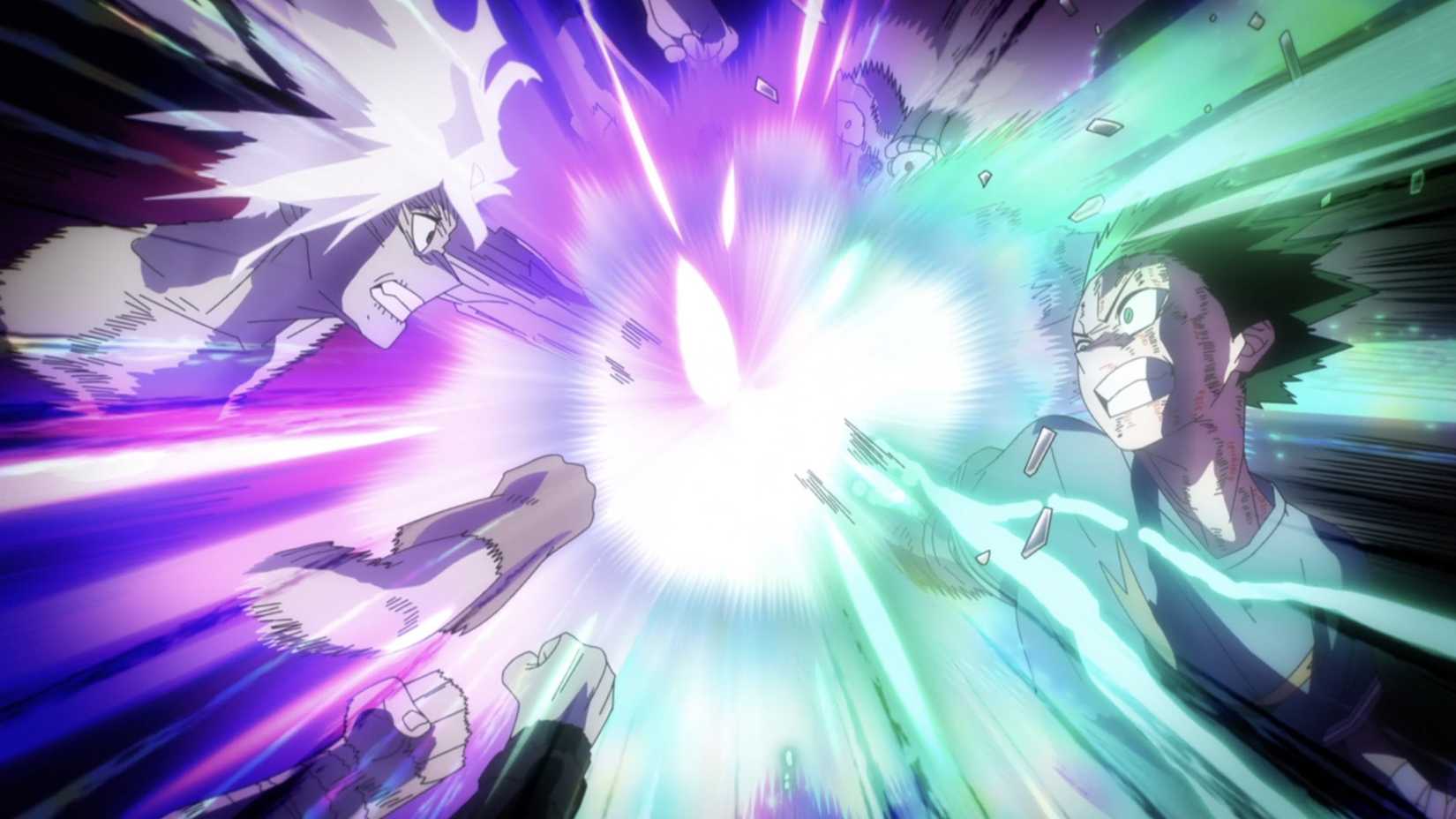 Shigaraki et Midoriya unissent leurs forces dans My Hero Academia Saison 8 Episode 8.