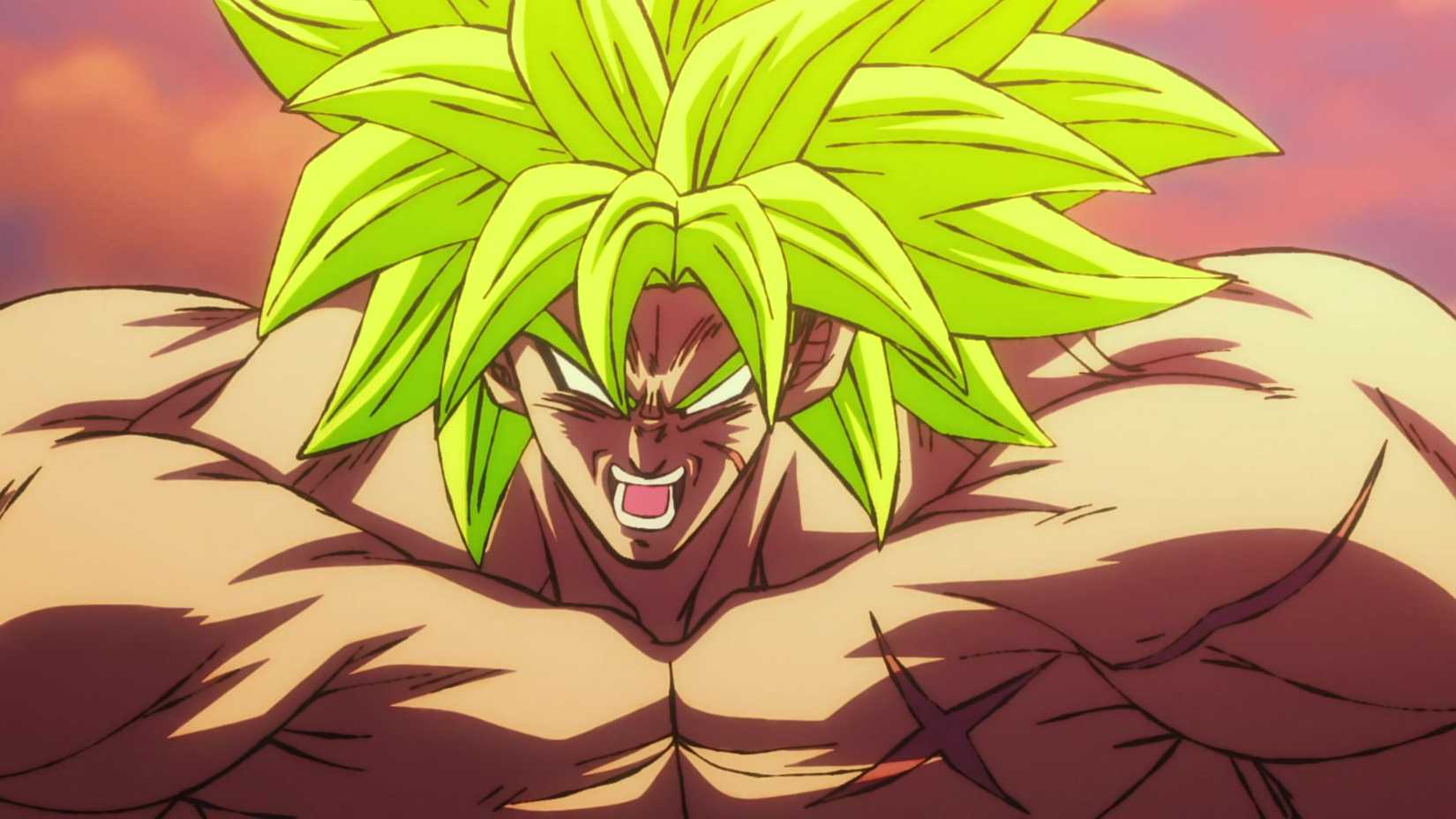 The Legendary Super Saiyan Broly has lost his mind during the final moments of Dragon Ball Super: Broly (2018).