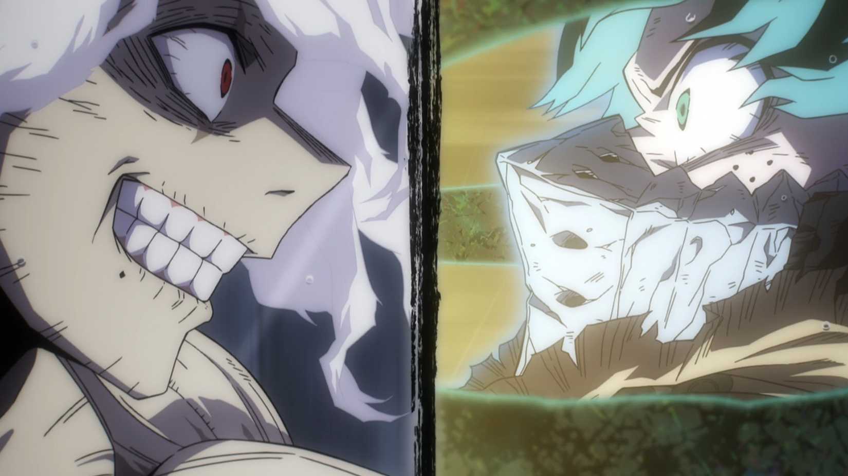 Shigaraki and Deku face off in My Hero Academia Season 8 Episode 5