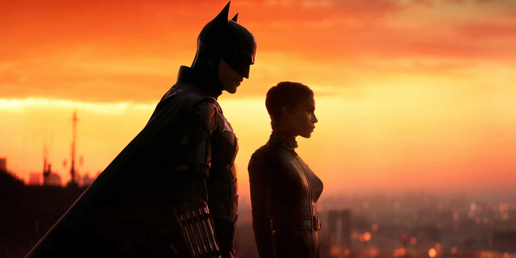 Robert Pattinson and Zoe Kravitz in The Batman