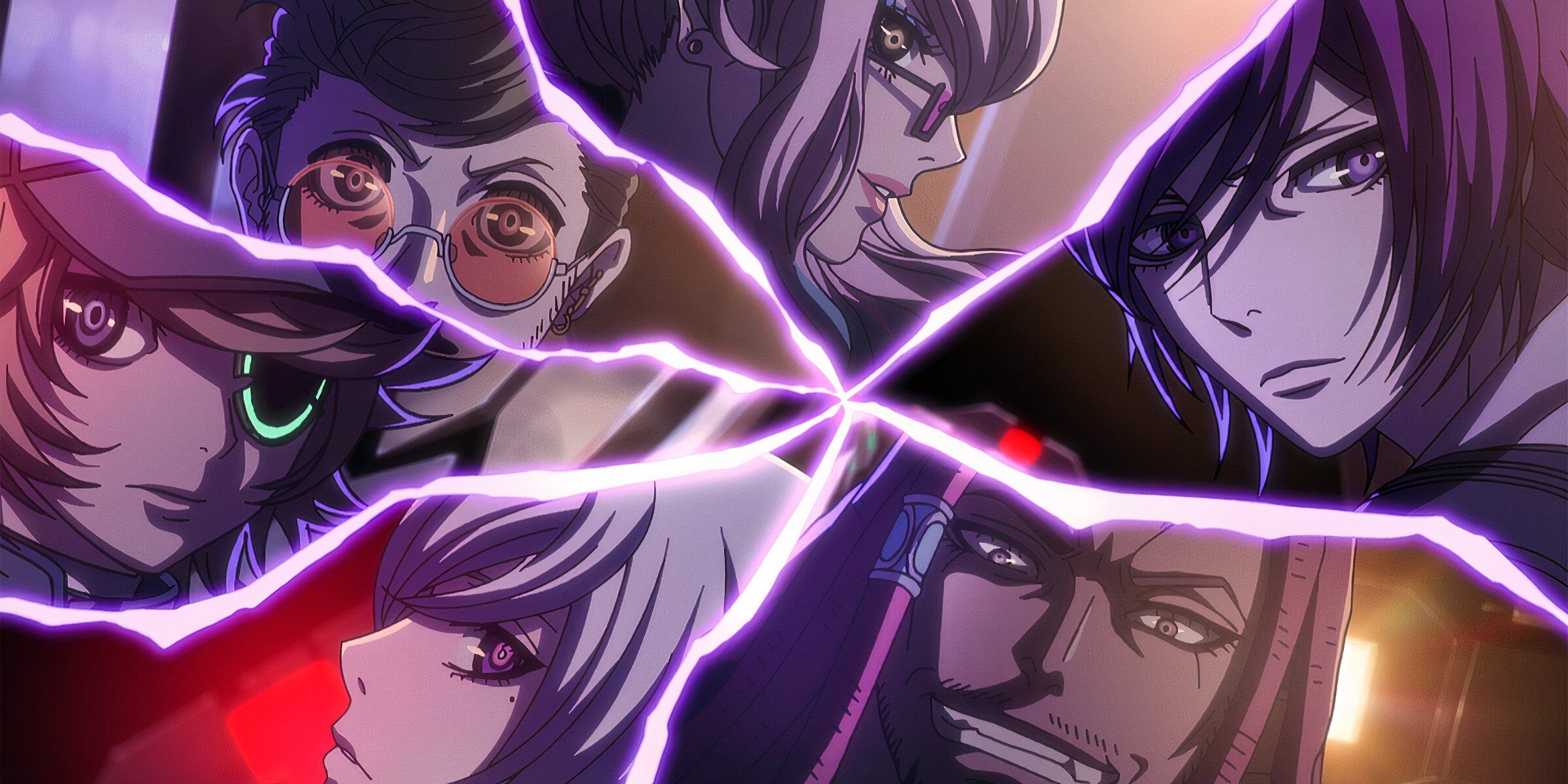 The main characters of the Akudama Drive anime series