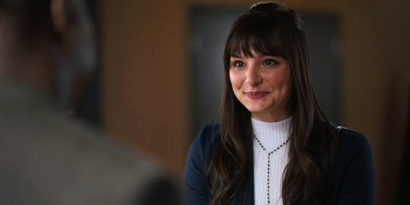 Cassady McClincy Zhang as Mel meeting Randy in Tracker 'First Fire'