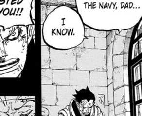 Monkey D. Garp allows Dragon to escape his cell in One Piece Chapter 1166