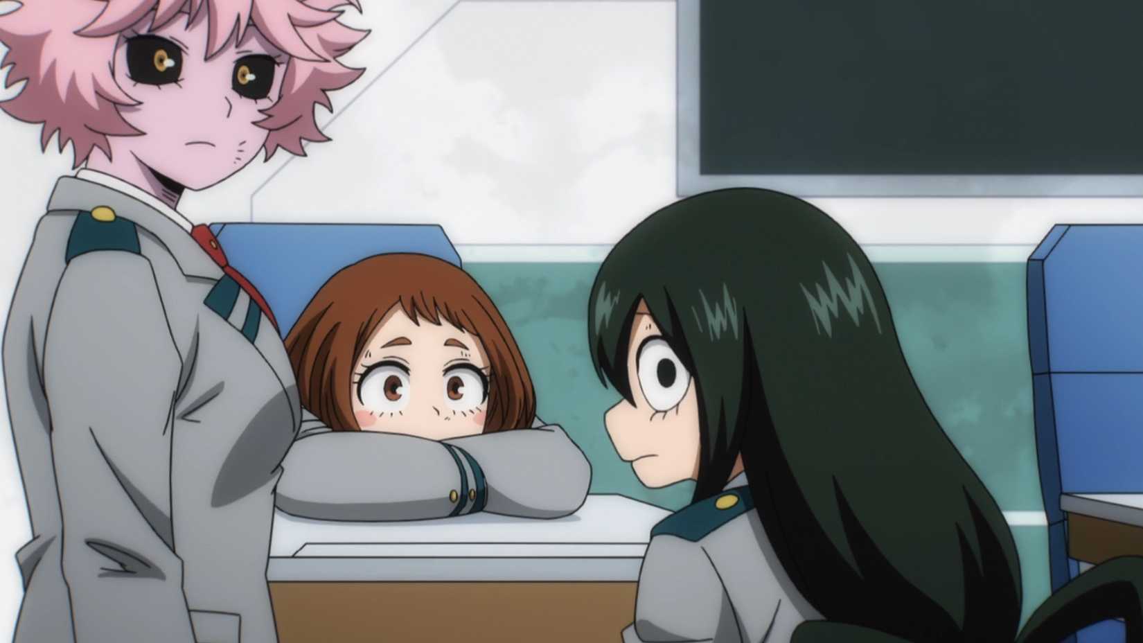 Uravity in the new Class 2-A in My Hero Academia Season 8 Episode 10