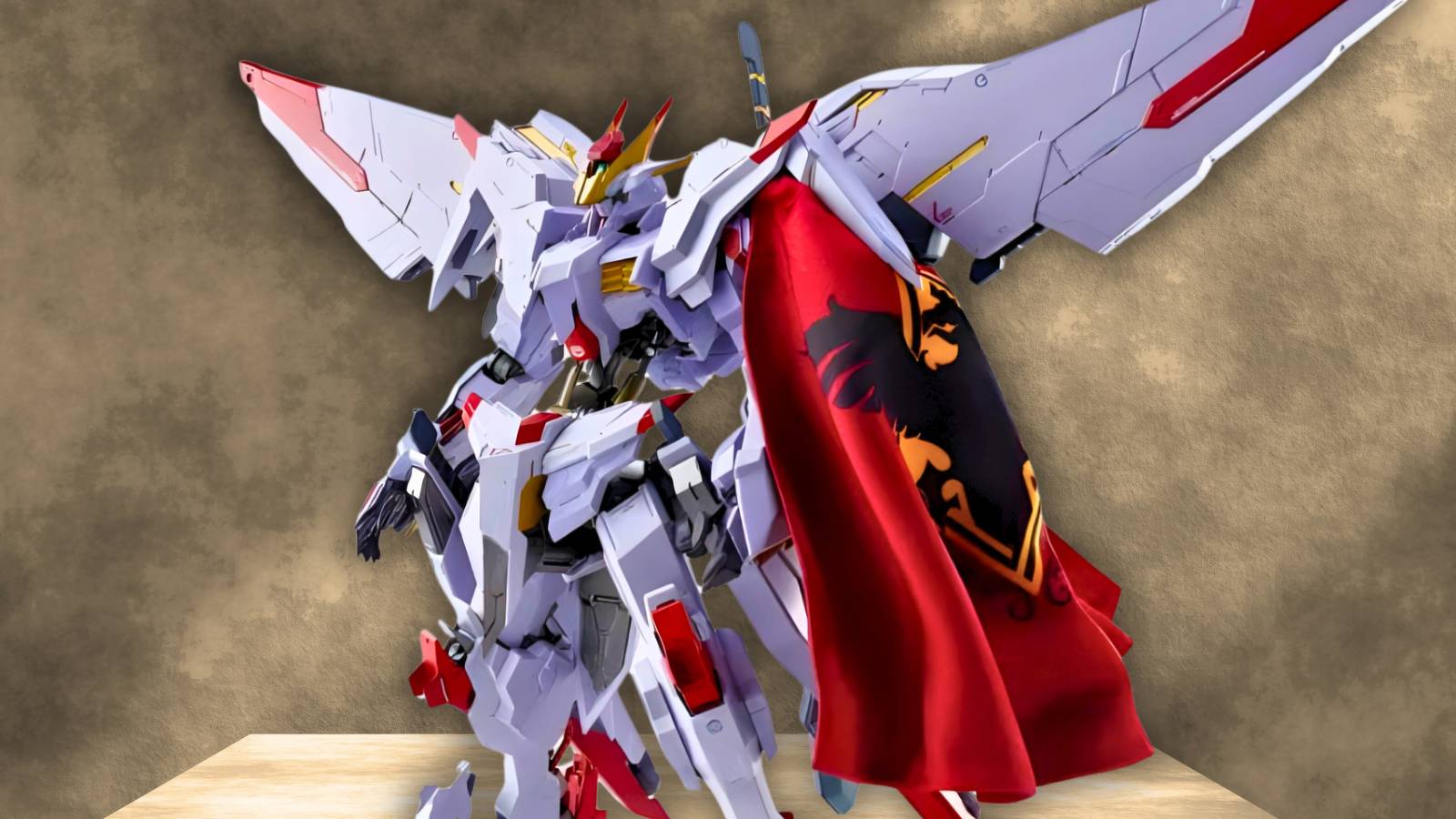 The METAL ROBOTS SPIRITS Gundam Marchosias figure on a gray background.