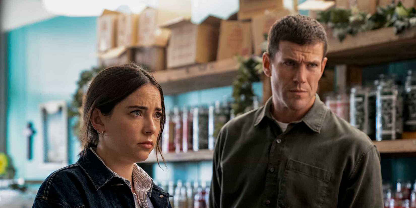 Mariel Molino as Lala Dominguez and Austin Stowell as Leroy Jethro Gibbs in NCIS Origins Season 2 Episode 6 Happy Birthday