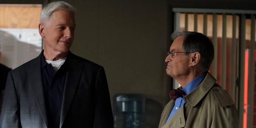 Mark Harmon as Gibbs and David McCallum as Dr. Donald Ducky Mallard in NCIS