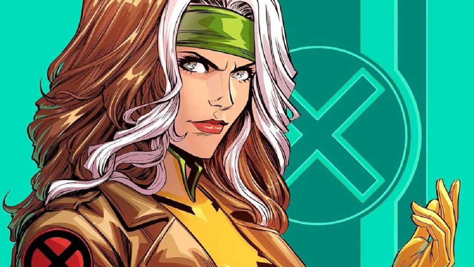 Rogue posing in a Marvel cover