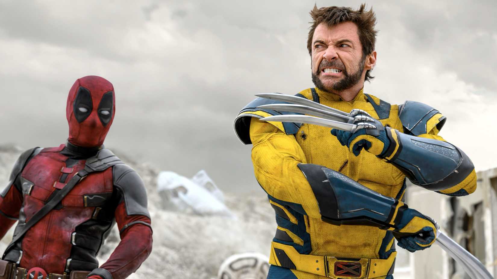 Ryan Reynolds as Deadpool and Hugh Jackman as Wolverine in Deadpool & Wolverine