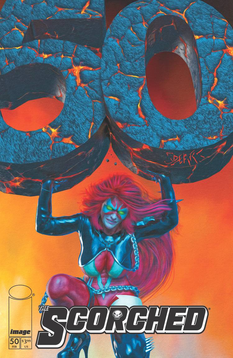 Mark Spears' variant cover for Scorched #50