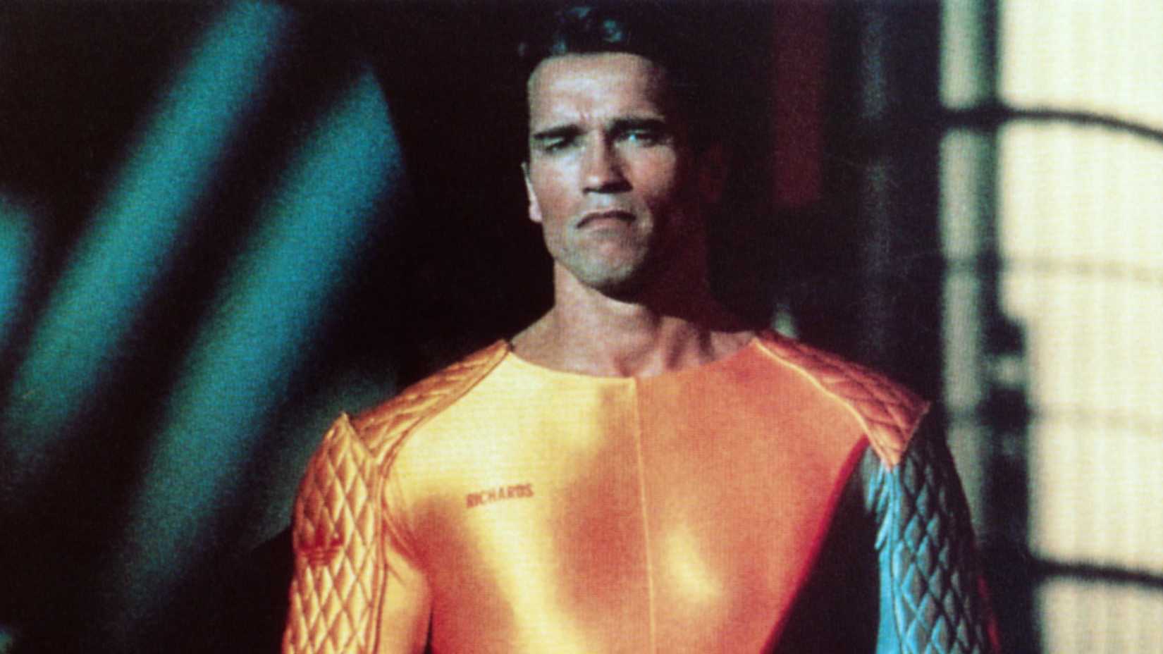 Arnold Schwarzenegger stars in The Running Man (1987)