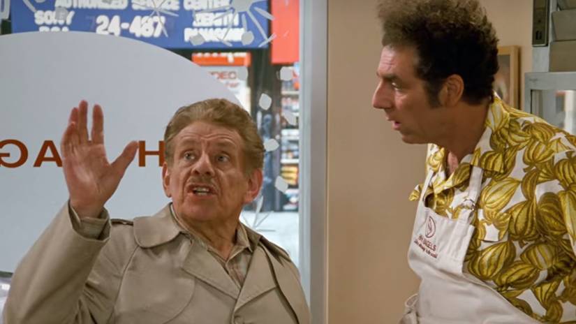 Frank Costanza explaining the origins of Festivus to Kramer in Seinfeld's The Strike