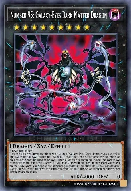 The Galaxy-Eyes Dark Matter Dragon card from Yu-Gi-Oh!