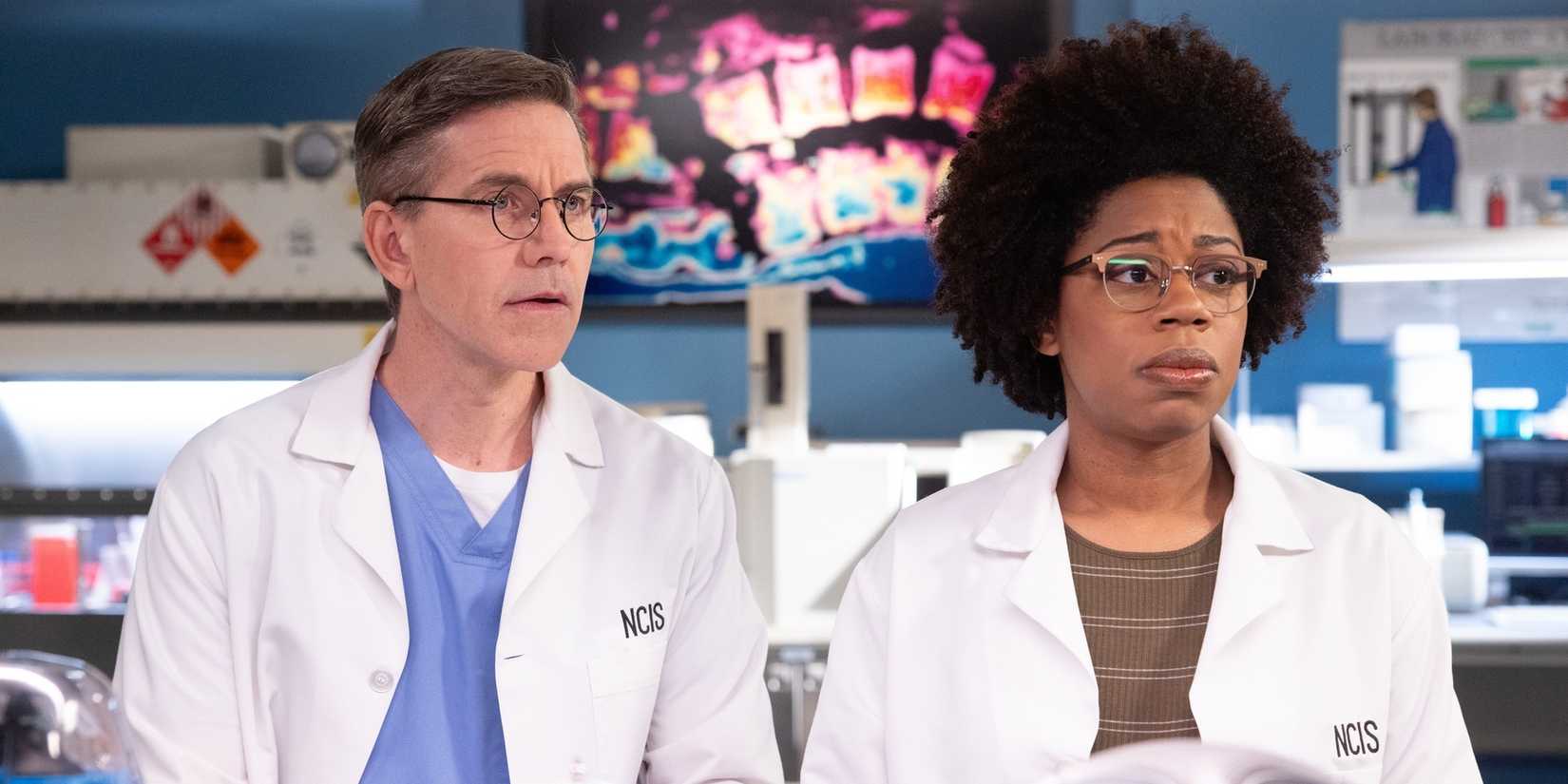 Jimmy Palmer (Brian Dietzen) and Kasie Hines (Diona Reasonover) in NCIS Season 23 Episode 8 Stolen Moments