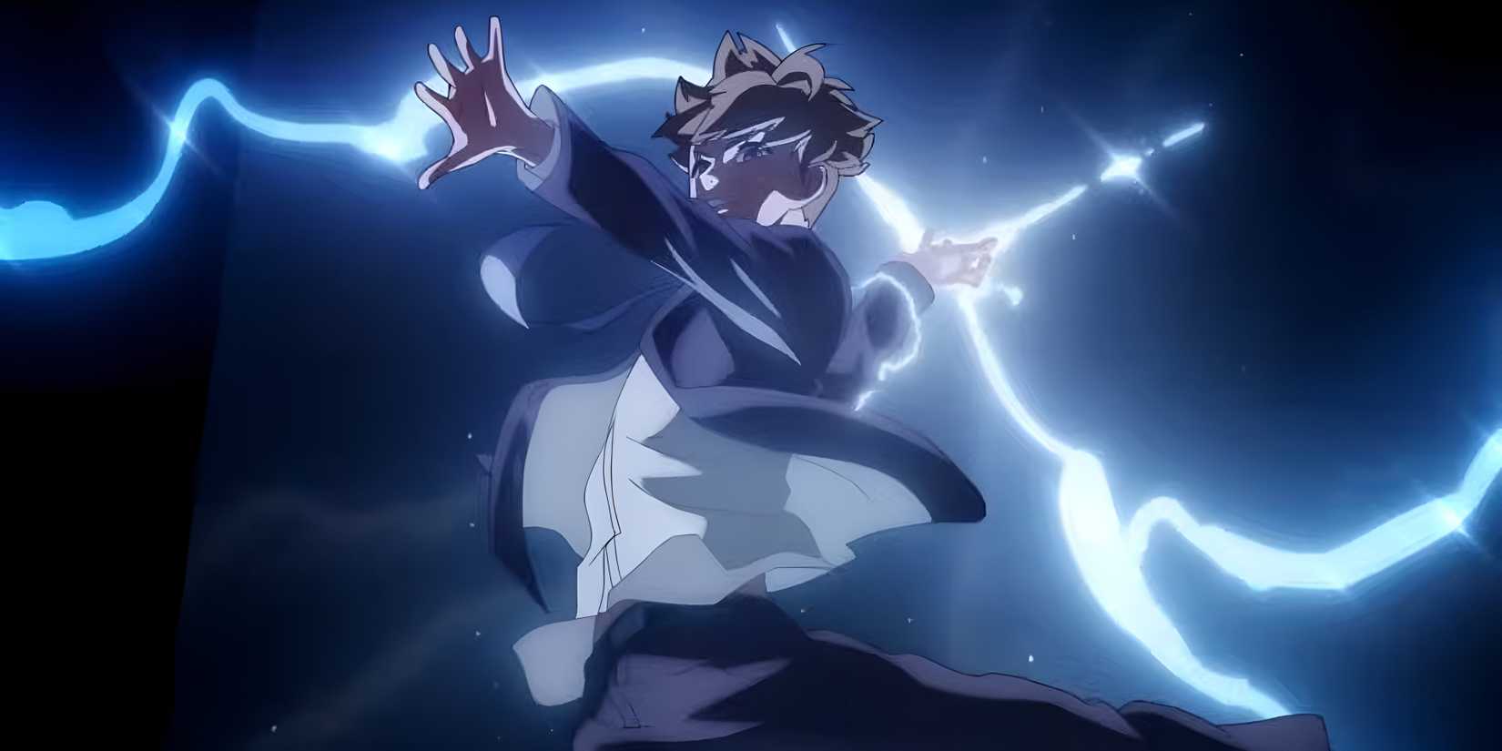 Jiwoo strikes with his powers in Eleceed (2)
