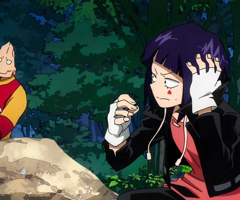 Koda e Jirou em My Hero Academia