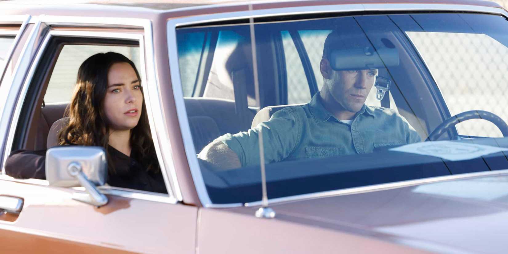 Lala Dominguez (Mariel Molino) and Leroy Jethro Gibbs (Austin Stowell) in NCIS Origins Season 2 Episode 8 End of the Road