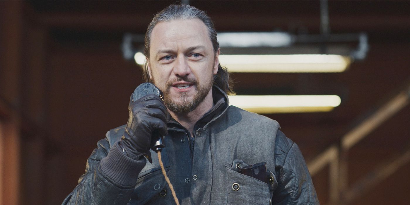 Lord Asriel uses a communication device in His Dark Materials