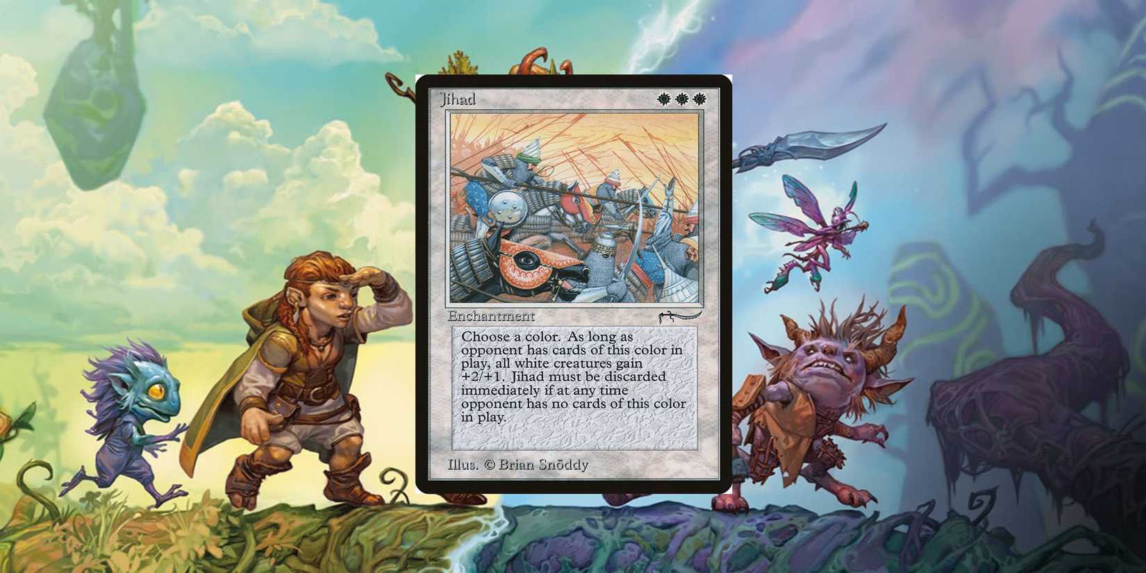 mtg jihad card Magic The Gathering Arabian Nights Single Card Rare Jihad