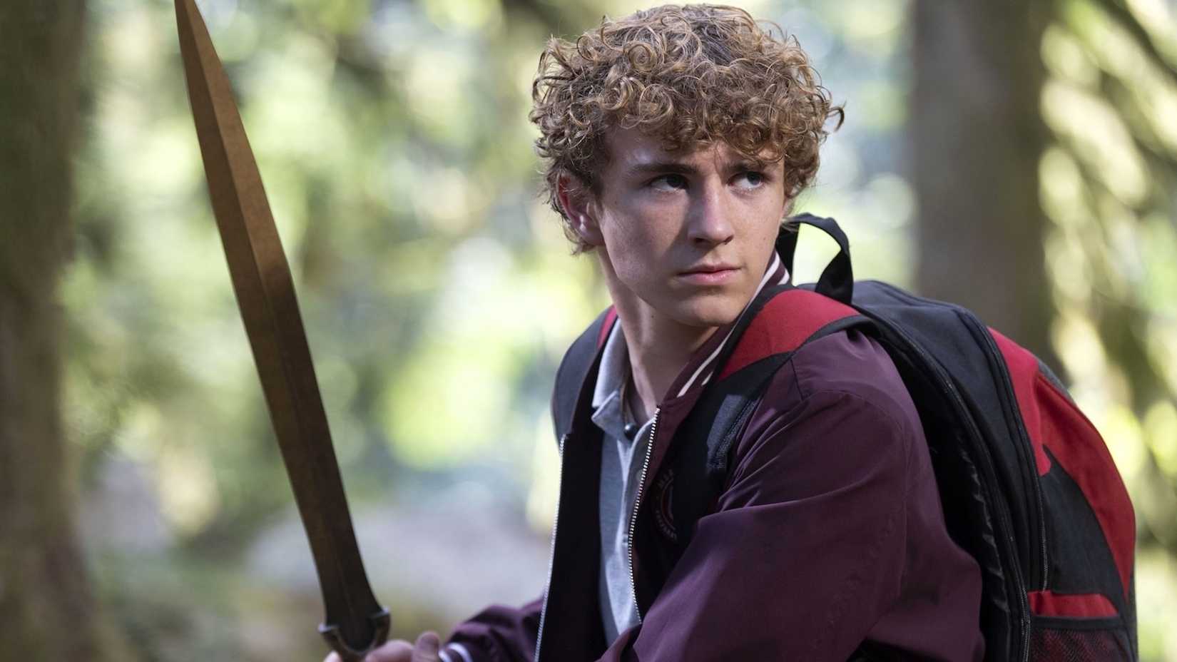 Percy Jackson (Walker Scobell) wields Riptide in Percy Jackson & the Olympians Season 2