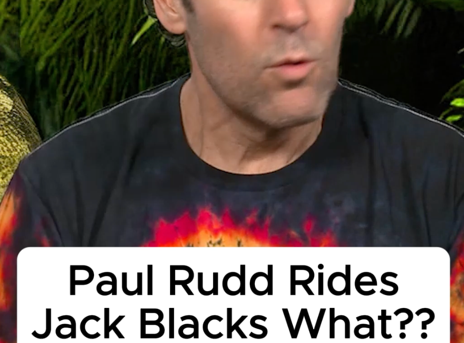Paul Rudd and Jack Black ride each other??