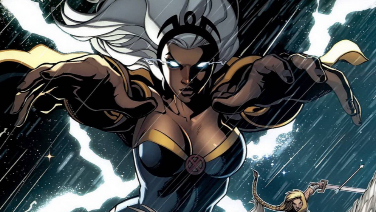 Storm conjures rain in the X-Men Comics
