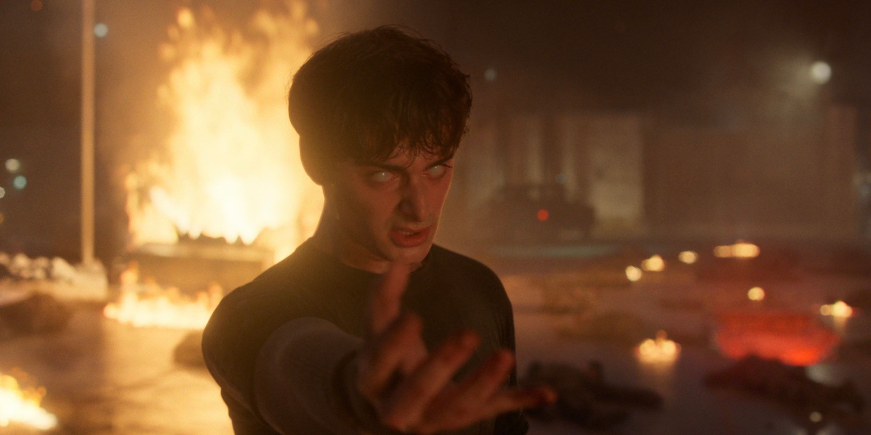 Will Byers with foggy eyes using powers in Stranger Things