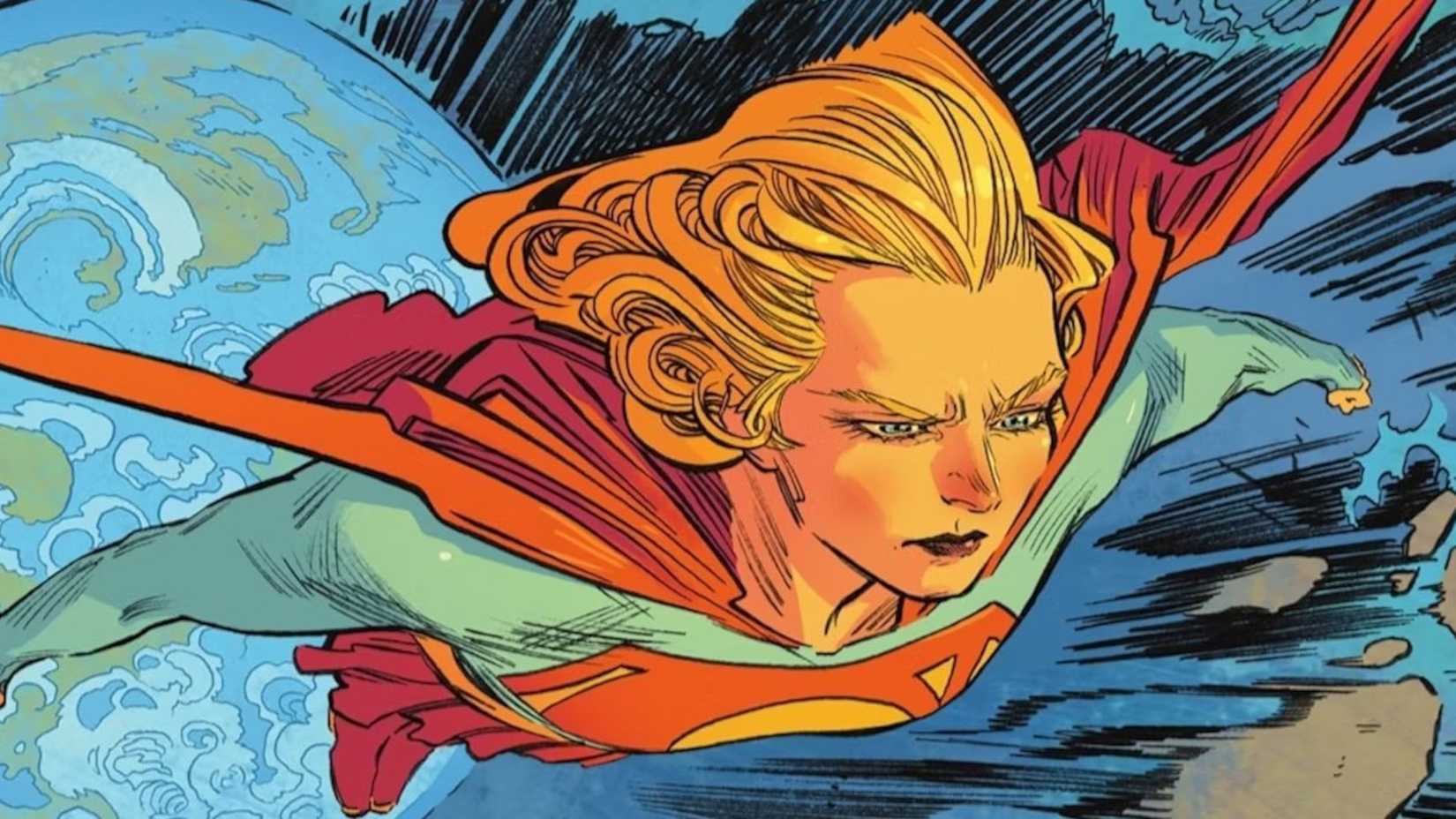 Supergirl flies from Earth looking angry in Woman of Tomorrow