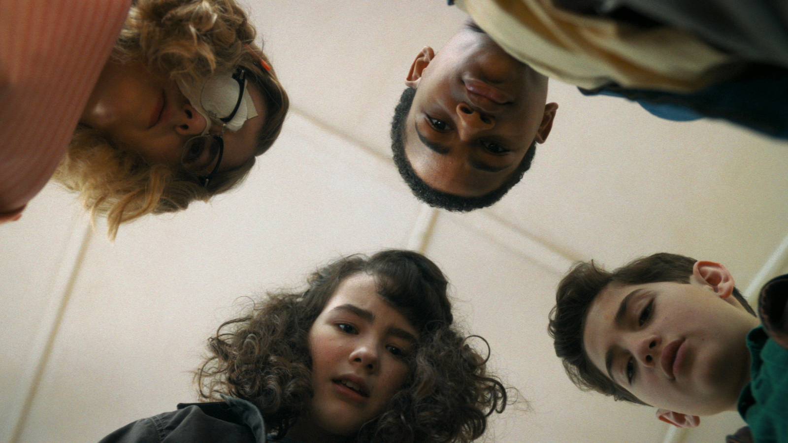 The children in Welcome to Derry looking down